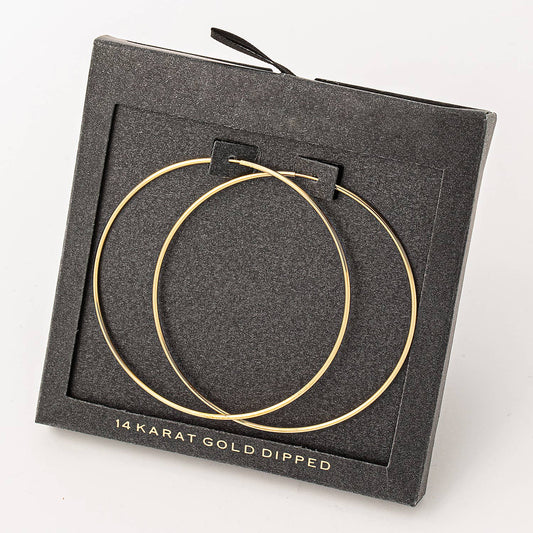 Thin Hoop Earrings