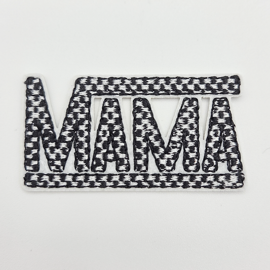 Checkered MAMA Embroidered Patch