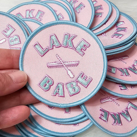 'Lake Babe' Boat Embroidery Patch
