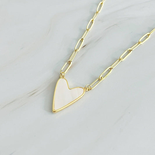 Heart Link Chain Necklace