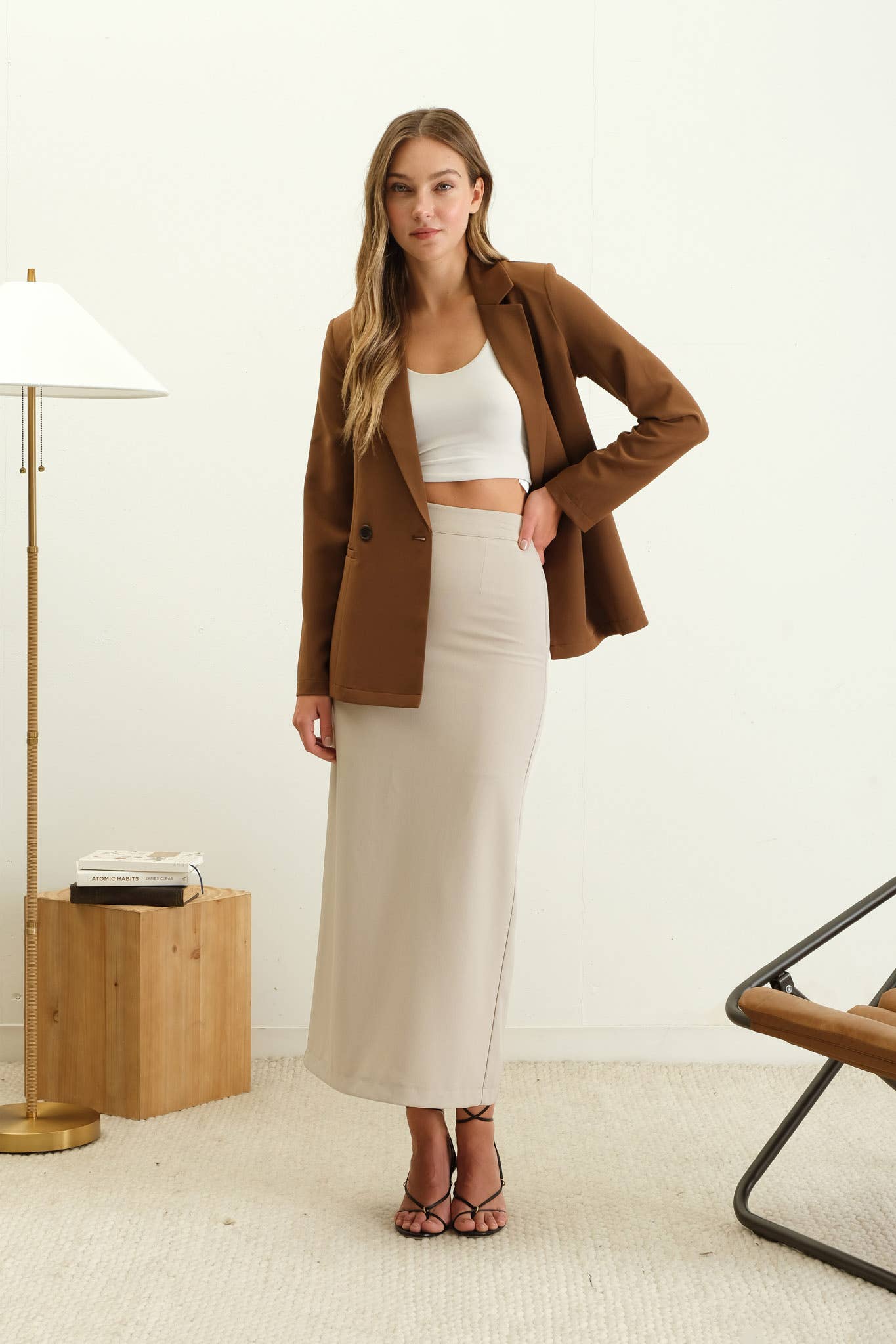 DOUBLE BREASTED BLAZER