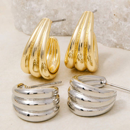 Teardrop Hoop Earrings