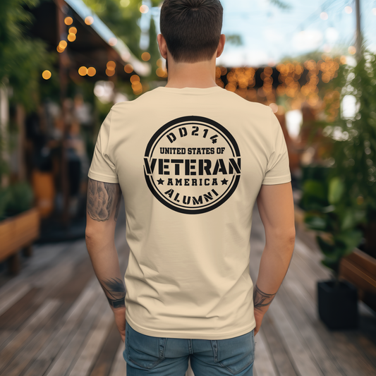 DD214 Premium Graphic Tee - Tan