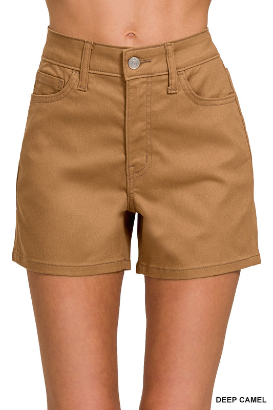 High rise jean shorts