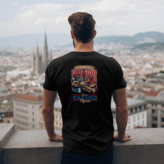 Dad Bod Premium Graphic Tee - Black