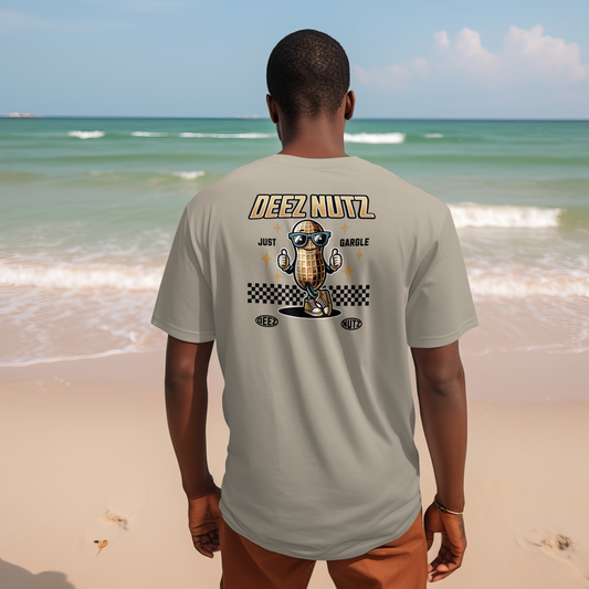 Deez Nuts Premium Graphic Tee - Tan