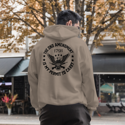 2nd Amendment Permit to Carry Pullover Hoodie