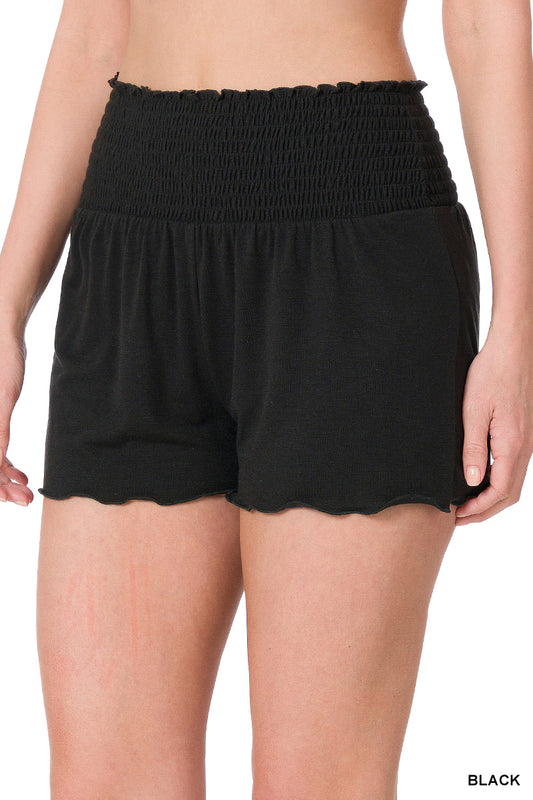Smocked Waist Shorts