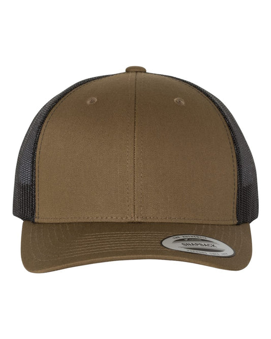 Retro Trucker Hat Coyote Brown - Black