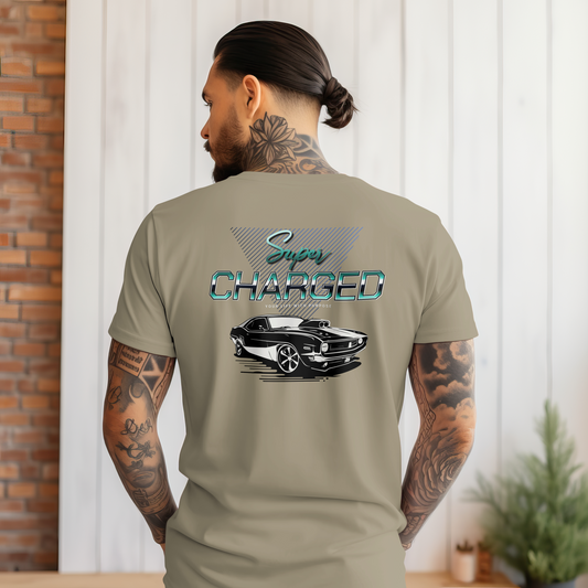 Super Charged Premium Graphic Tee - Tan