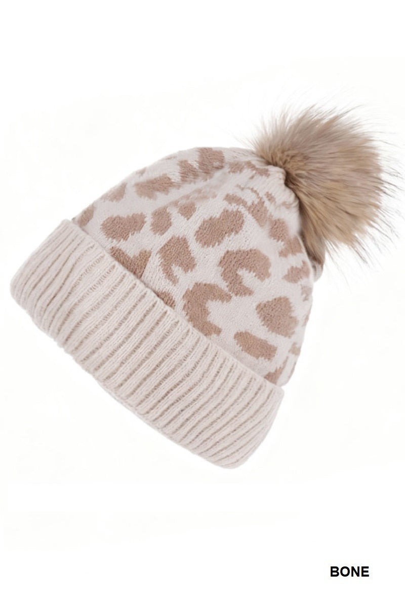 Leopard Beanie