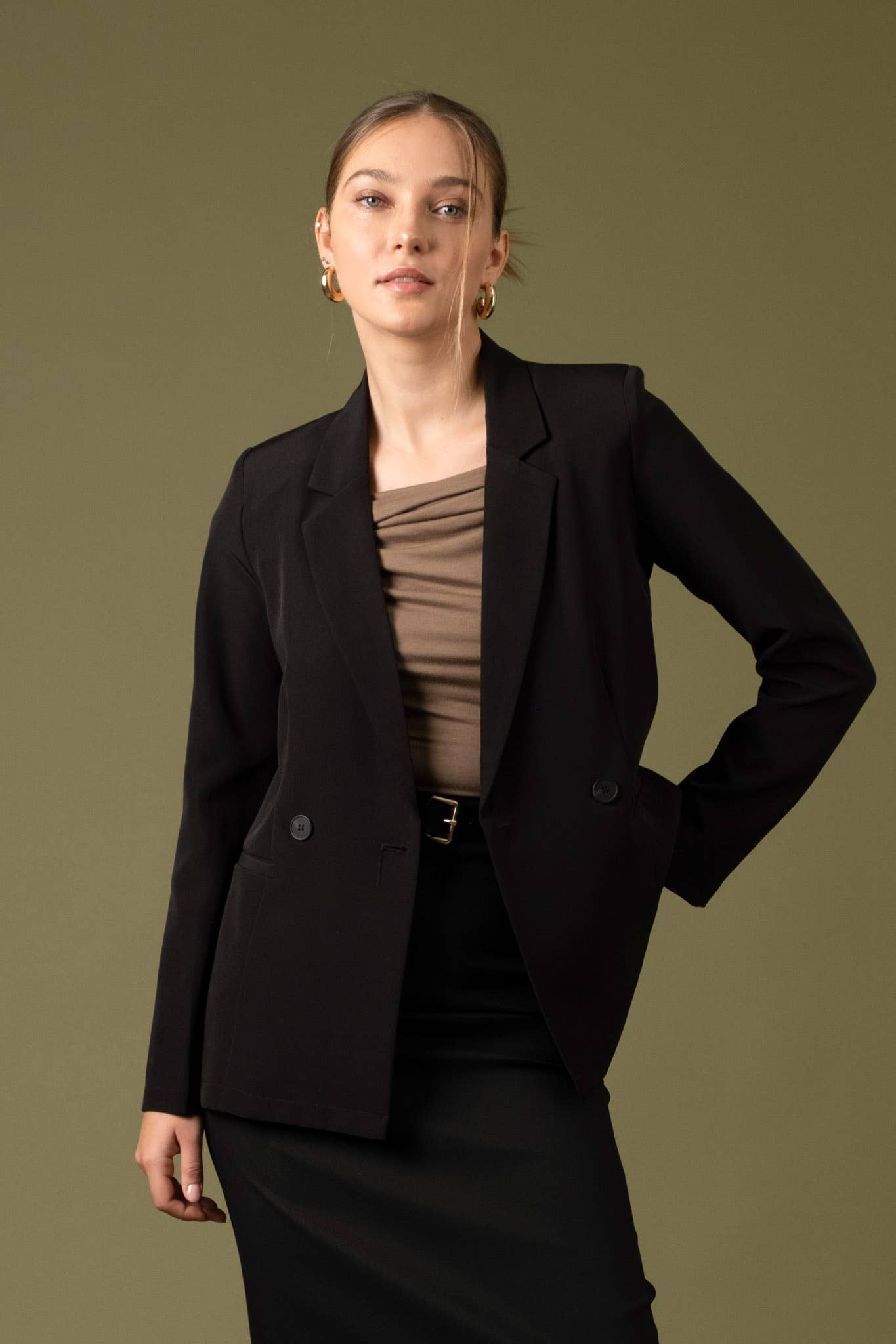 DOUBLE BREASTED BLAZER