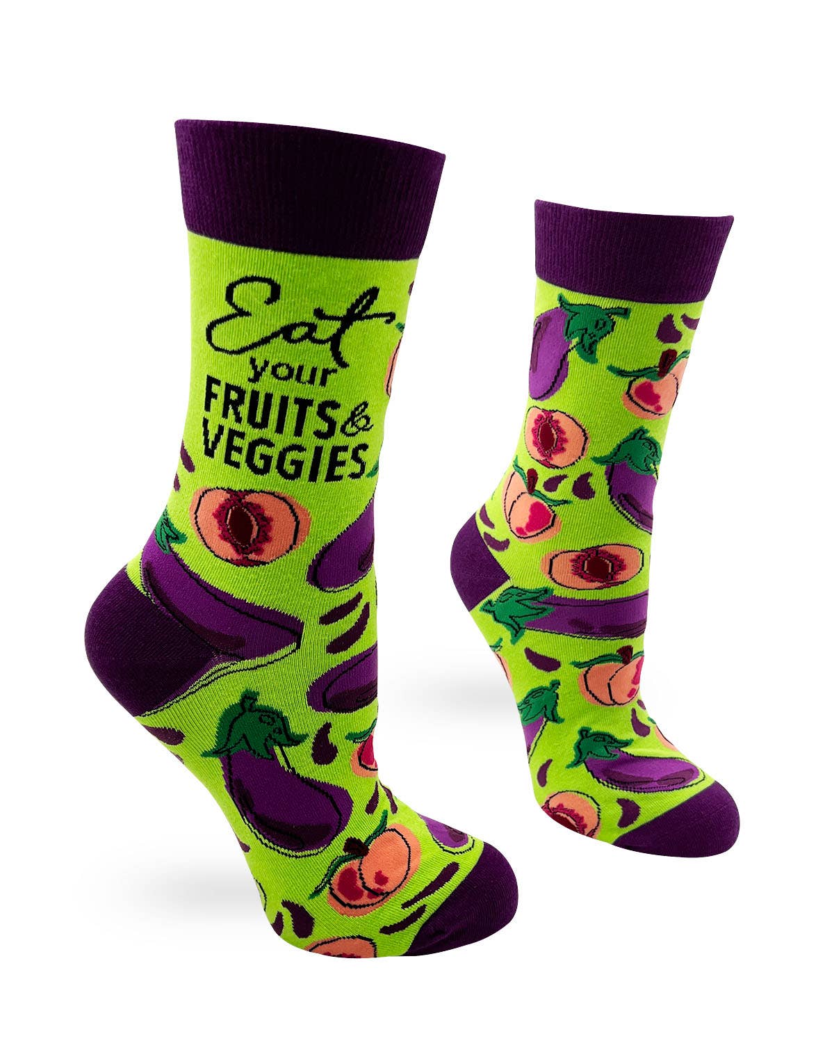 Eat Your Fruits and Veggies Ladies' Socks