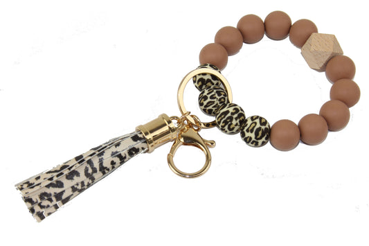 Animal Print Keychain Bracelet
