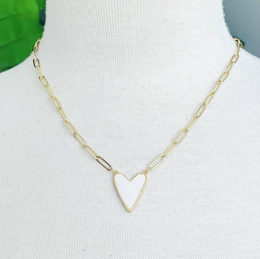 Heart Link Chain Necklace