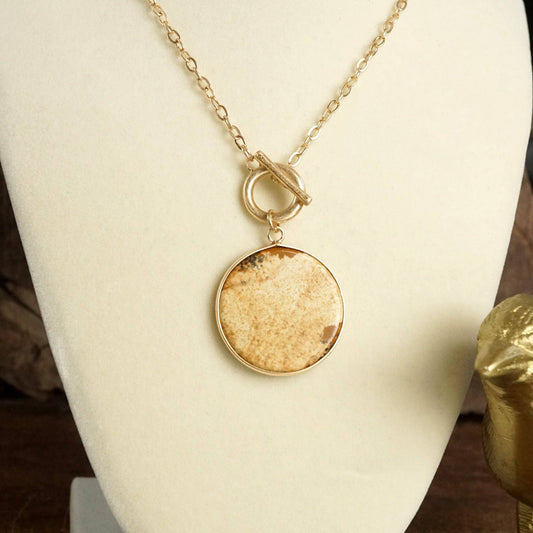 Disc Pendant Necklace