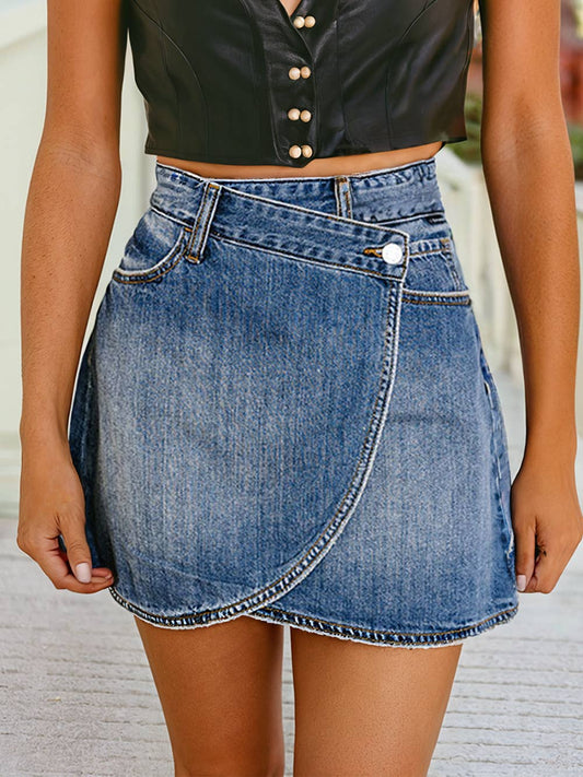 Denim Mini Skirt